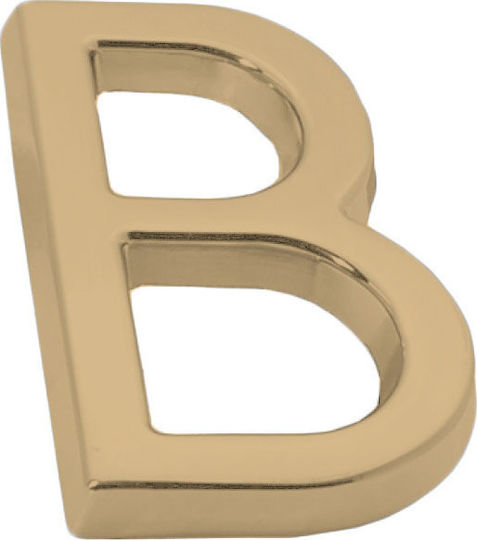 Zogometal 930 Sign with Text in Gold Color Matt 5cm 930