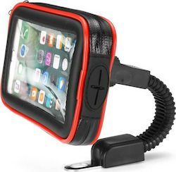 ΑΚ-30 Mount Phone Motorcycle with Case for Mirror Waterproof phone cradle up to 6.3"