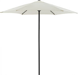 Ομπρέλα Δαπέδου Στρογγυλή Αλουμινίου Kacen Μπεζ / Γκρι Φ2.5m