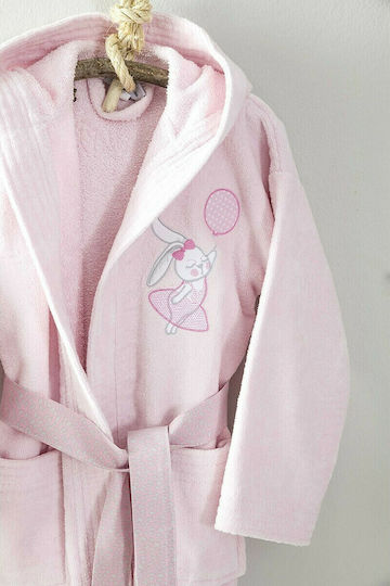 Nima Baby Bademantel Kapuzen Baby Sugar Bunny 2 Rosa