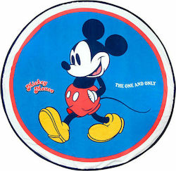 Disney Παιδική Πετσέτα Θαλάσσης Γαλάζια Mickey 130x130εκ.