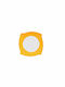 Art et Lumiere Roma Plate Shallow Square made of Porcelain Yellow 25.5x25.5cm