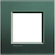 Legrand Bticino Living Light Switch Frame 1 Position Vertical Installation 2 Elements in Green Color LNA4802PK