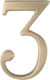 Zogometal 930 Sign with Number in Gold Color Matt 12cm 930