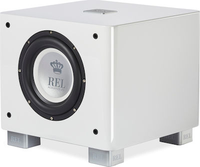 Rel Acoustics T/7x Kabellos Aktiv Subwoofer mit Lautsprecher 8" 200W Weiß glänzend