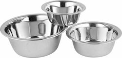 Pet Camelot Μεταλλικό Stainless Bowls Dog Food & Water Silver 220ml 6050