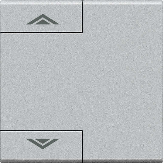 Legrand Bticino My Home Rollladenschalterplatte Nach oben unten in Silber Farbe NT4911M2AHN
