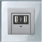Schneider Electric Merten M-Elegance Universal Switch Frame Silver MTN4010-3260