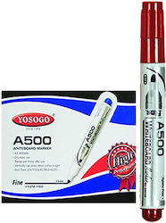Justnote Yosogo Μαρκαδόρος Πίνακα Κόκκινος 2.5mm