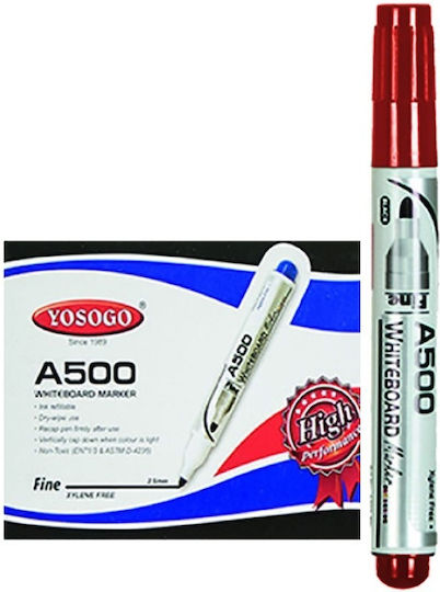 Justnote Yosogo Whiteboard-Marker 2.5mm Rot