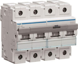 Hager Automatic Circuit Breaker 80A Four-Poles AC