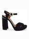 Suede Sandals Black