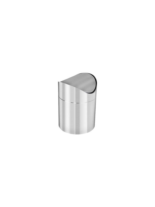 Mini Waste Bin from Inox Silver 1.5L