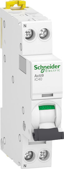 Schneider Electric Αυτόματη Ασφάλεια 10A Διπολική AC A9P52610