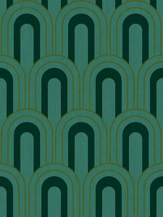 Wallpaper Casa Mood Vinyl Green L1005xW53cm Washable