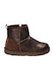 Wrangler Μποτάκι WG17241 Kids PU Leather Boots with Zipper Brown