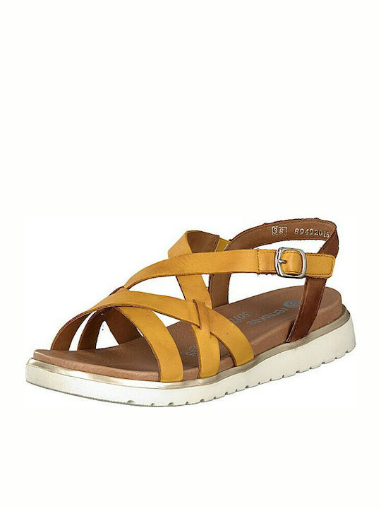 Rieker Women's Flat Sandals Anatomic in Yellow Color