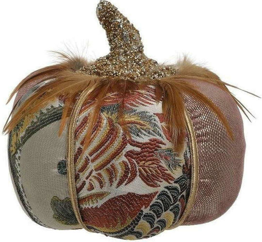 Inart Christmas Fabric Figure Pumpkin Pink 19x19x19cm