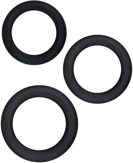 Ns Novelties Renegade Diversity Rings Set Black
