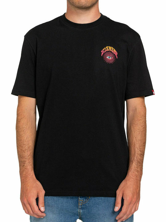 Element Shijo T-shirt Bărbătesc cu Mânecă Scurtă Negru