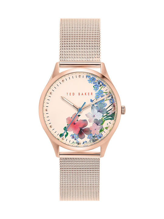 Ted Baker Belgravia Damen Uhr mit Rose Gold Metallarmband