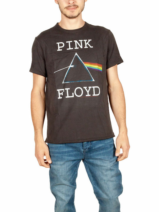 Amplified Dark Side T-shirt Pink Floyd Black Cotton ZAV210DAR