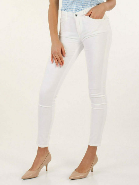 Guess Anette Blugi pentru femei cu croială skinny Alb