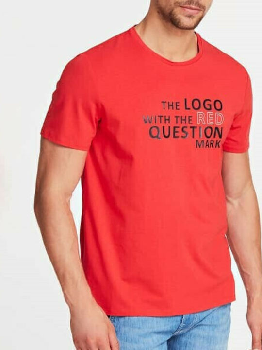 Guess Men's Short Sleeve T-shirt Red