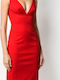 Summer Midi Evening Dress Red S75CU0735 R3U