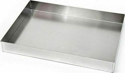 Aluminum Bakery Baking Tray W34xD24xH4cm