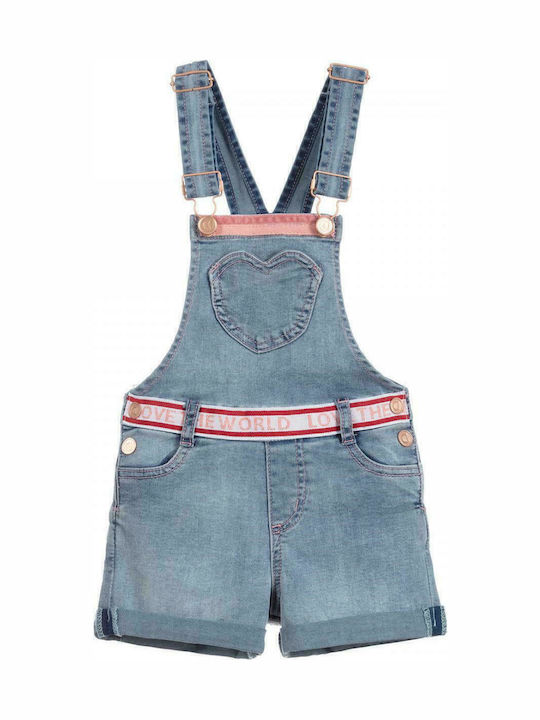 Kids' Denim Overalls Dungarees Blue