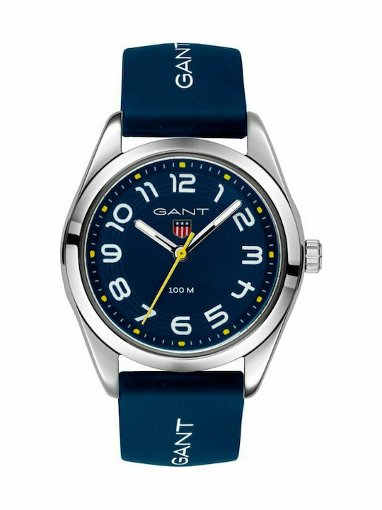 Gant Campus Men's Watch Battery with Blue Rubber Strap K320003