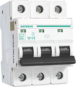 Geyer Αυτόματη Ασφάλεια 25A Τριπολική AC EA325C