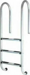 Kripsol Stainless Steel Pool Ladder Muro with 4 Side Steps 119.6x50cm