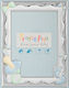 Prince Silvero Baby Feet Children's Silver Blue Photo Frame 9x13cm
