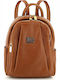 Guy Laroche Leather Women's Bag Backpack Tabac Brown