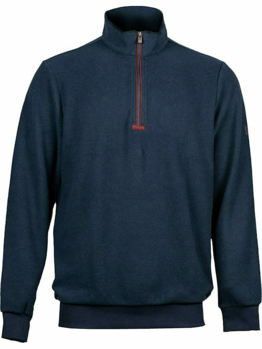 Guy Laroche GL2029504 Herren Langarm-Pullover Ausschnitt mit Reißverschluss Marineblau GL2029504-2