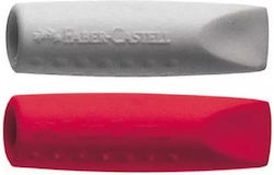 Faber-Castell Γόμα για Μολύβι Grip 2001 2τμχ Κόκκινο/Γκρι Faber-Castell Γόμα για Μολύβι Grip 2001 2τμχ Κόκκινο/Γκρι