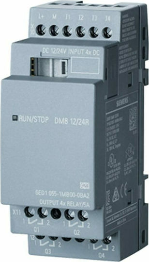 Siemens Module Βιομηχανικών Εγκαταστάσεων PLC Μονάδα Αναλογικών Ψηφιακών In/Out 12-24V 6ED1055-1MB00-0BA2
