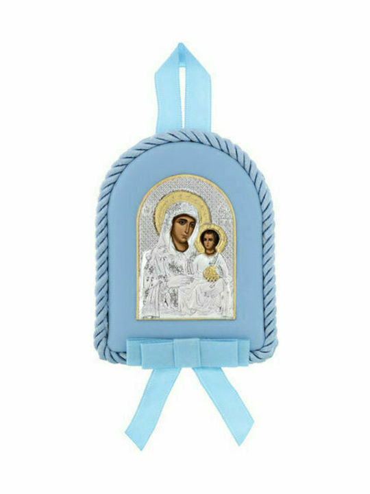 Prince Silvero Heilige Ikone Kinder Amulett mit der Jungfrau Maria aus Silber MB-D1102O-C