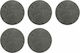 Einhell Φύλλο Λείανσης Έκκεντρου Τριβείου K120 / K80 180x180mm Σετ 5τμχ
