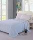 Silk Fashion Κοτλέ Κουβέρτα Fleece Καναπέ 100x150εκ. Σιέλ