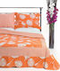 Silk Fashion 350 Module Cuvertură Extra-dublu Bumbac Portocaliu 220x240cm 3buc