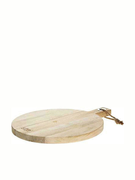 Atmosphera Wooden Pizza Serving Platter with Handle 44.8x35.8x2.5cm