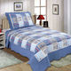 Silk Fashion 1511-31 Set Coverlet Single Microfiber Blue 160x220cm 2pcs