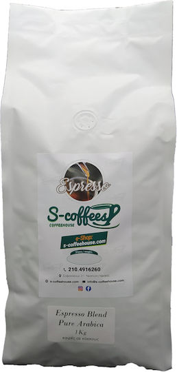 S-coffees Καφές Espresso Arabica σε Κόκκους 1kg