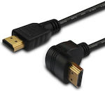 Savio HDMI 2.0 Angle (90°) Cable HDMI male - HDMI male 1.5m Black