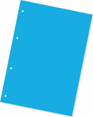 Typotrust Χάρτινα Διαχωριστικά για Έγγραφα A4 με Τρύπες 100τμχ Μπλε