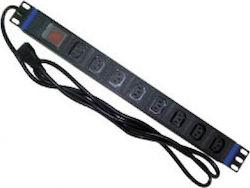 Safewell SW-1U-8ΙECC13-K Rack-Steckdosenleiste