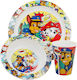 Stor Set de hrănire Paw Patrol din Plastic Multicolor 3buc